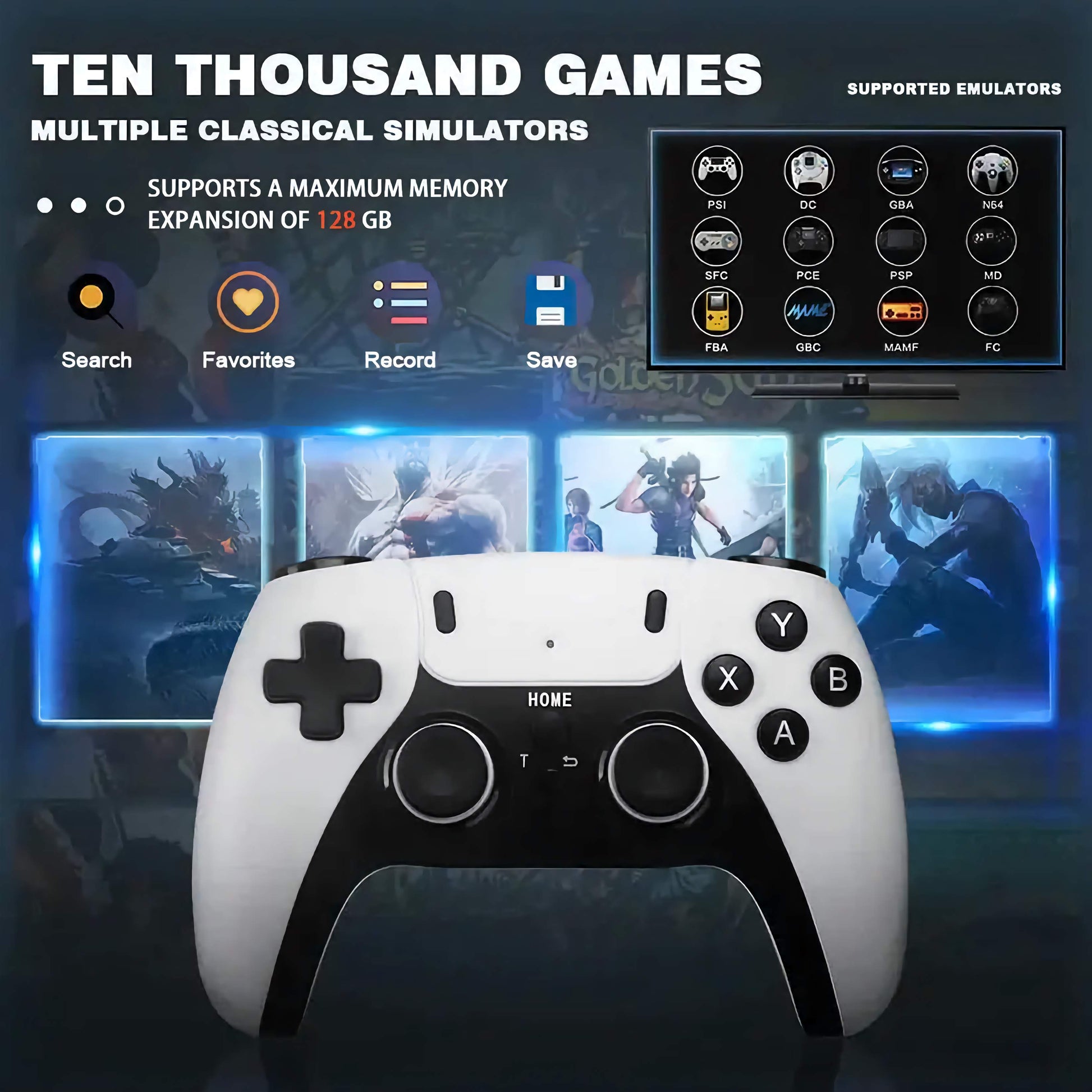 The Paradoxx™ GameMaster Elite Wireless Retro Console